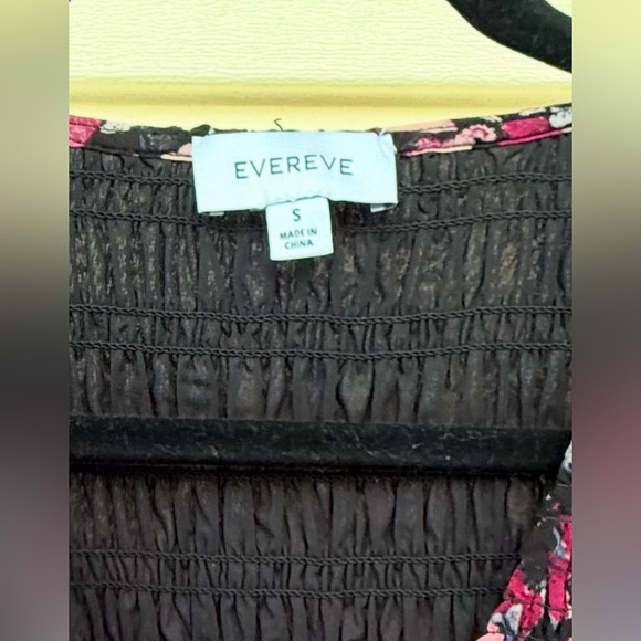 Evereve Floral Smocked Sleeveless Midi Dress Purple/Pink/Blue Size Small - Picture 2 of 11